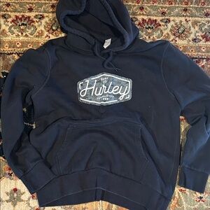 Hurley Black Hoodie with Logo